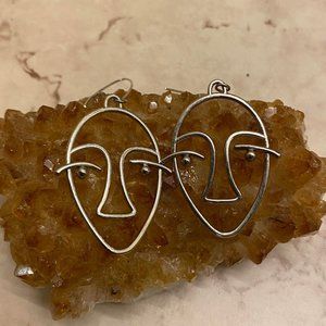 Abstract Face Earrings